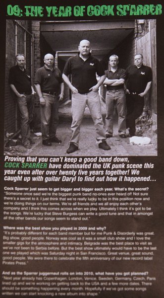 (BigCheeseCockSparrer09.jpg) Cock Sparrer Interview Photo by Sam Bruce. BIG CHEESE Issue 118 Christmas/New Year Special 2009