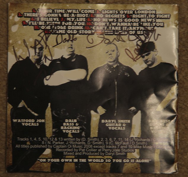 Argy Bargy ‘The Likes Of US’ Album released 2008 Sleeve Photo by Sam Bruce